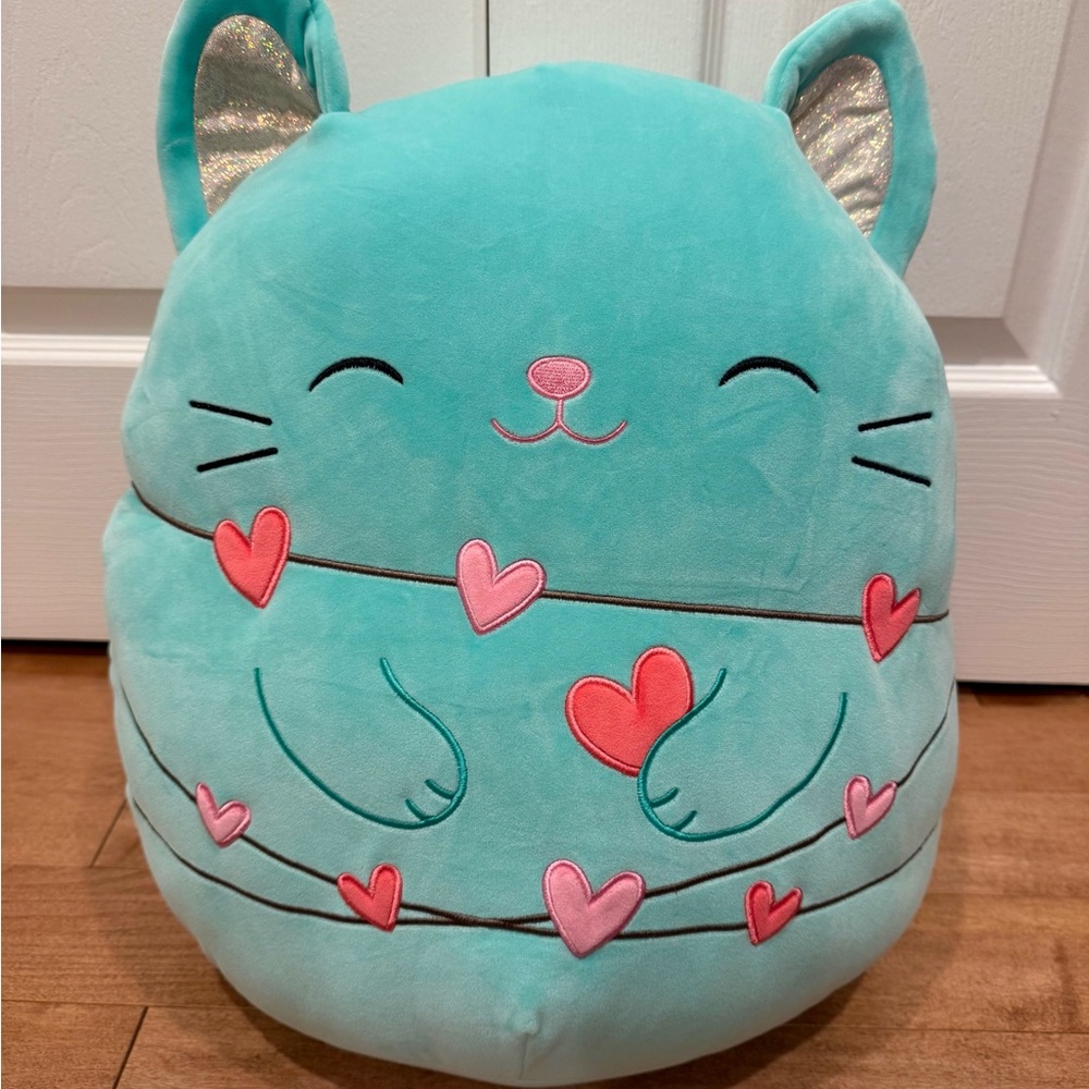 Squishmallow Valentines 2025 Charisma the Cat 16 inch New With Tags Rare